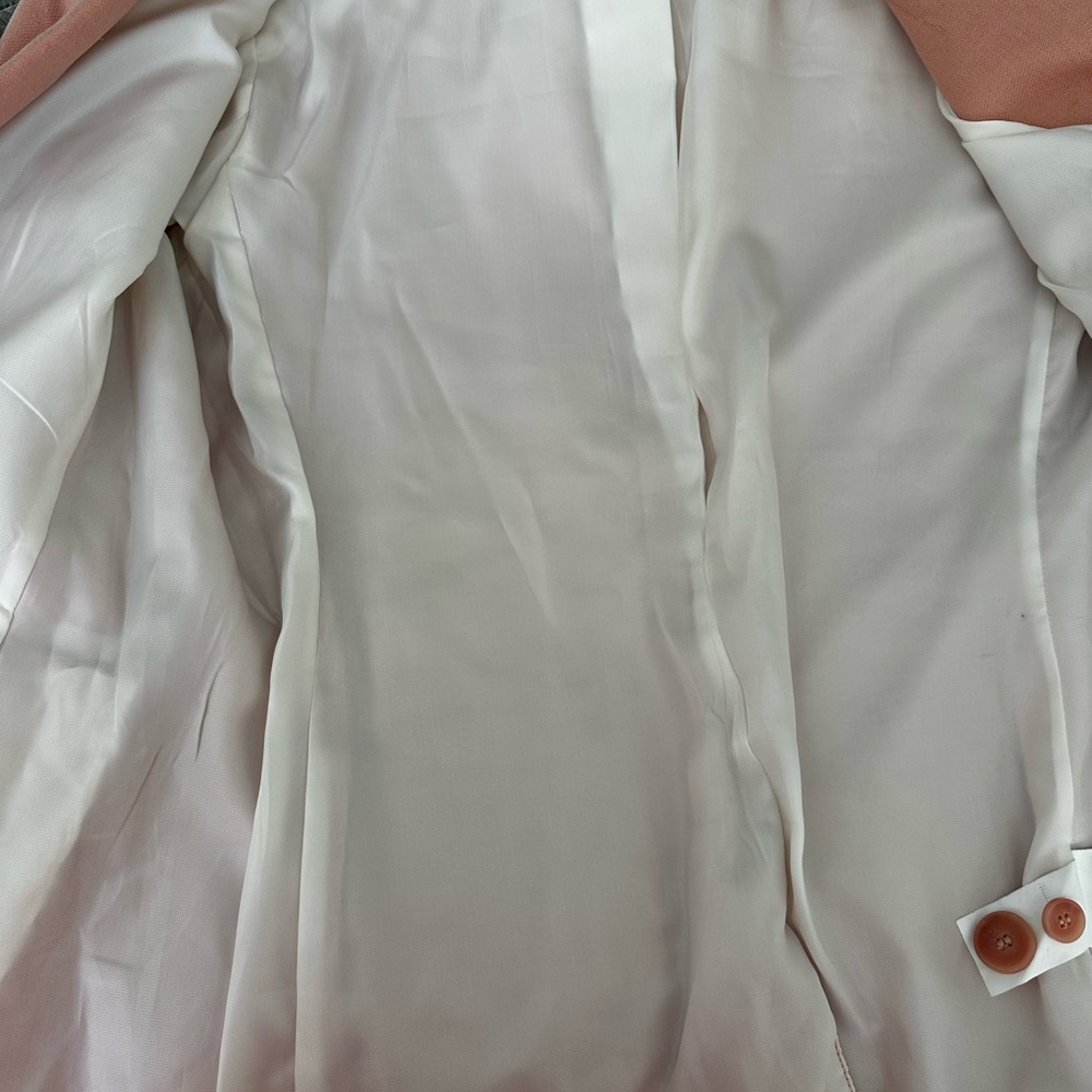 Zara Women's Blazer jacket in Warm Peach - Picture 8 of 15